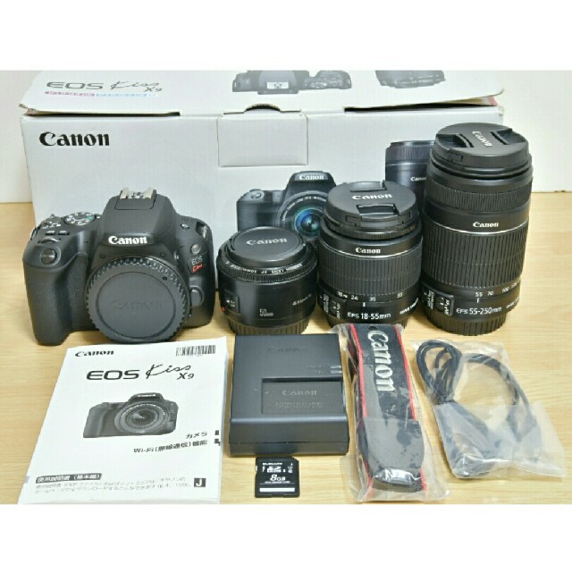 Canon - ボディ Canon EOS Kiss X9 標準&望遠&単焦点レンズ by l's shop｜キヤノンならラクマ 