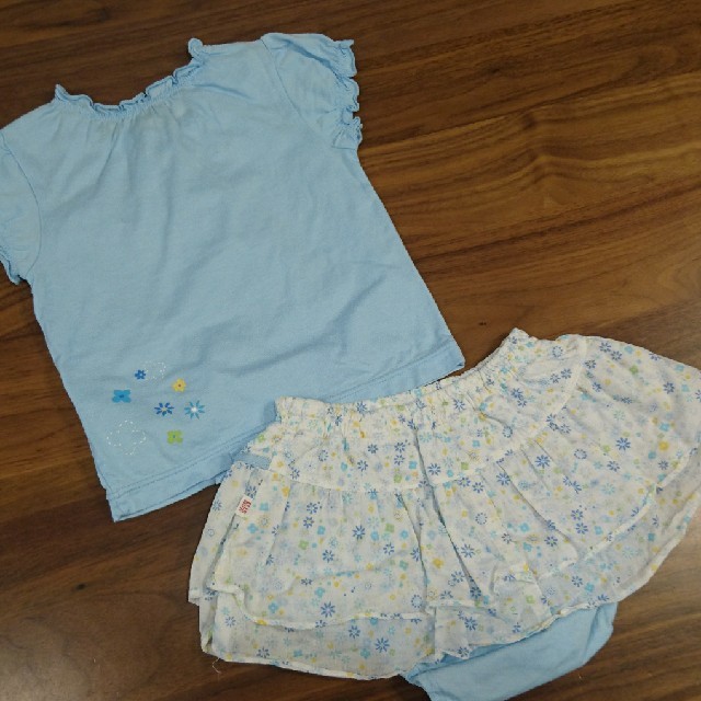 ELLE(エル)の[90] ELLE POUPON エル ポポン セットアップ キッズ/ベビー/マタニティのキッズ服女の子用(90cm~)(Tシャツ/カットソー)の商品写真