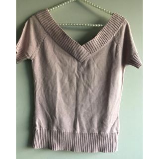 プロポーションボディドレッシング(PROPORTION BODY DRESSING)のプロポーション 半袖ニット ラベンダー 格安(ニット/セーター)