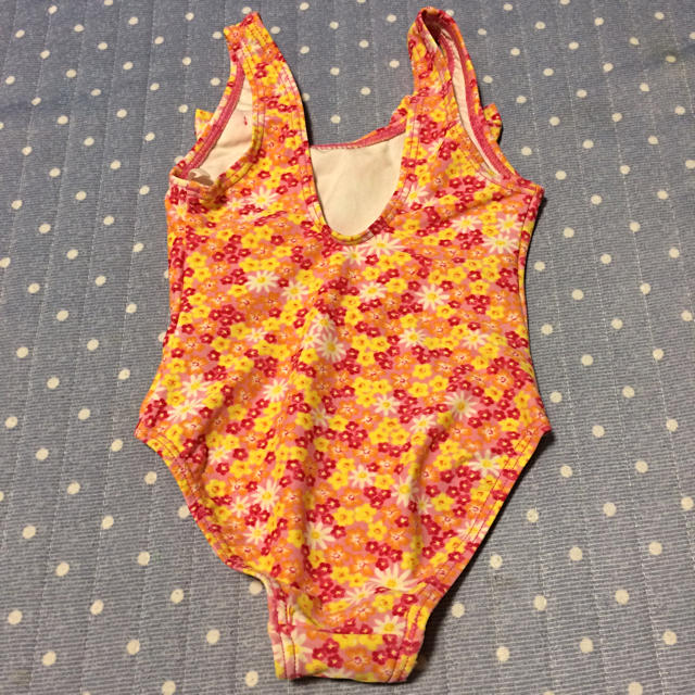 【お値下】水着 花柄ワンピース サイズ95 キッズ/ベビー/マタニティのキッズ服女の子用(90cm~)(水着)の商品写真