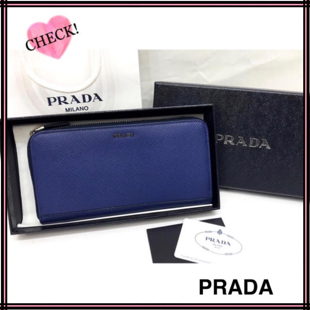 数量限定 新品未使用 PRADA プラダ サフィアーノレザーラウンド