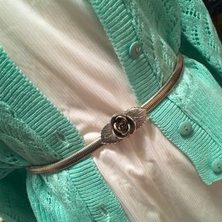 ロキエ(Lochie)の🆕vintage silver rose belt🌹(ベルト)