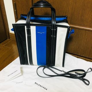 バレンシアガ(Balenciaga)の新品✨ BALENCIAGA  バザール ショッパー S  ブルー／ノアール(ショルダーバッグ)