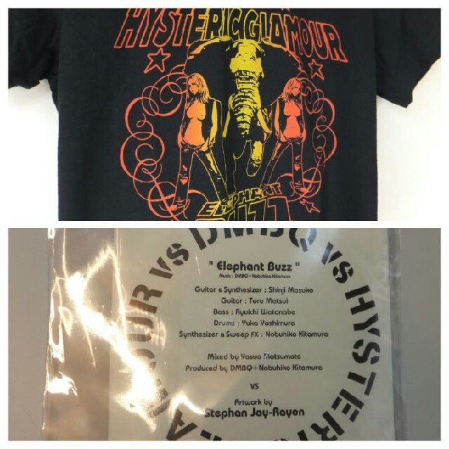 HYSTERIC GLAMOUR(ヒステリックグラマー)の新品タグHYSTERIC GLAMOUR×DMBQコラボT黒M メンズのトップス(Tシャツ/カットソー(半袖/袖なし))の商品写真