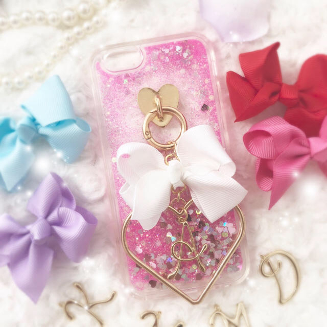 めう様✩8(K)薄ピンク Dreamy Glitter♡ スマホ/家電/カメラのスマホアクセサリー(iPhoneケース)の商品写真