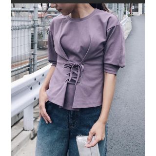 アメリヴィンテージ(Ameri VINTAGE)の新品タグ付きameri WAIST LACE-UP T-SHIRTS(Tシャツ(半袖/袖なし))