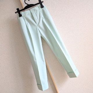 ドゥーズィエムクラス(DEUXIEME CLASSE)の美品☆ef-de◇ミントストレッチクロップドパンツ7(クロップドパンツ)