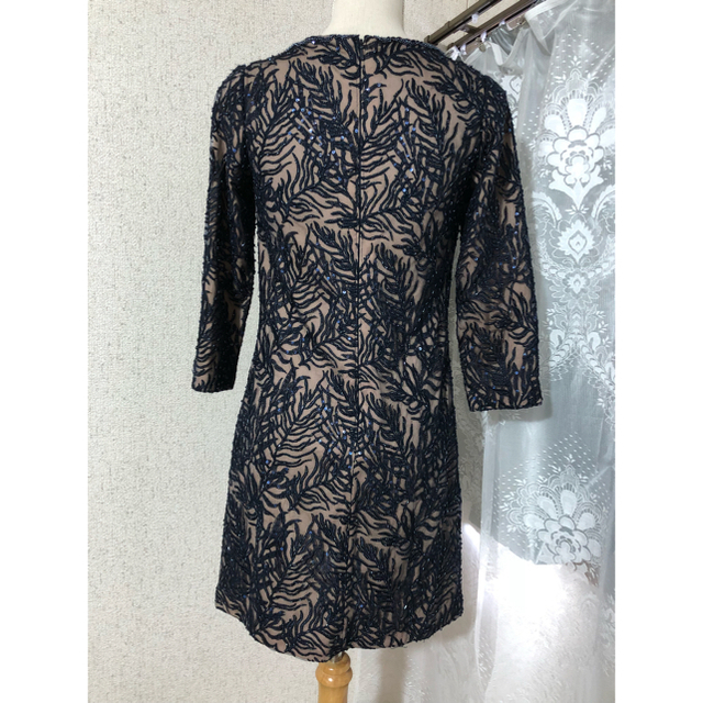 TADASHI SHOJI(タダシショウジ)の新品同様 2 Tadashi Shoji ドレス 膝丈ワンピース ネイビー レディースのワンピース(ひざ丈ワンピース)の商品写真