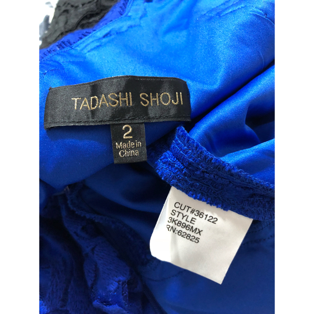 新品　Tadashi Shoji ドレス 膝丈ワンピース ブルー