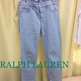 ラルフローレン(Ralph Lauren)の【RALPH LAUREN】ボトムス、ストライプジーンズ【ほぼ未使用・わけあり】(デニム/ジーンズ)