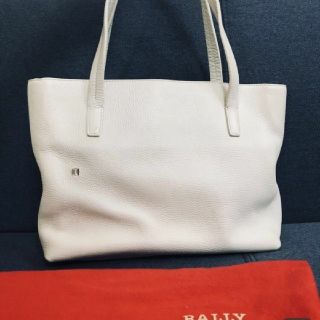 バリー(Bally)のBALLY バリーホワイトレザートートバッグ正規USED(トートバッグ)