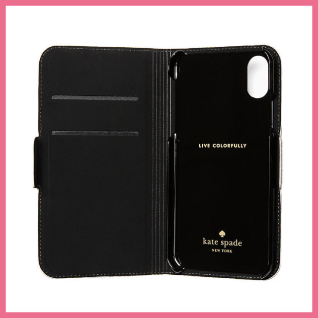 kate spade new york(ケイトスペードニューヨーク)のkate Spade★お値下げ！ふくろう アップリケ 手帳型 iphoneケース スマホ/家電/カメラのスマホアクセサリー(iPhoneケース)の商品写真