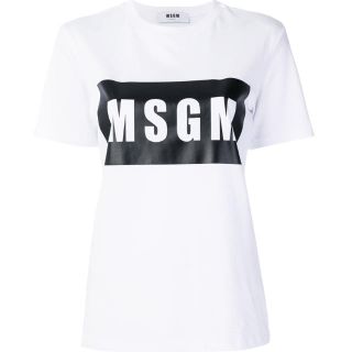 エムエスジイエム(MSGM)の⚠️訳あり  MSGM ロゴプリントTシャツ(Tシャツ(半袖/袖なし))