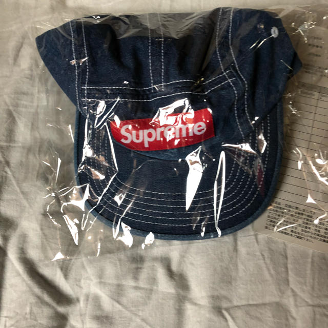 supreme Contrast stitch camp cap denim