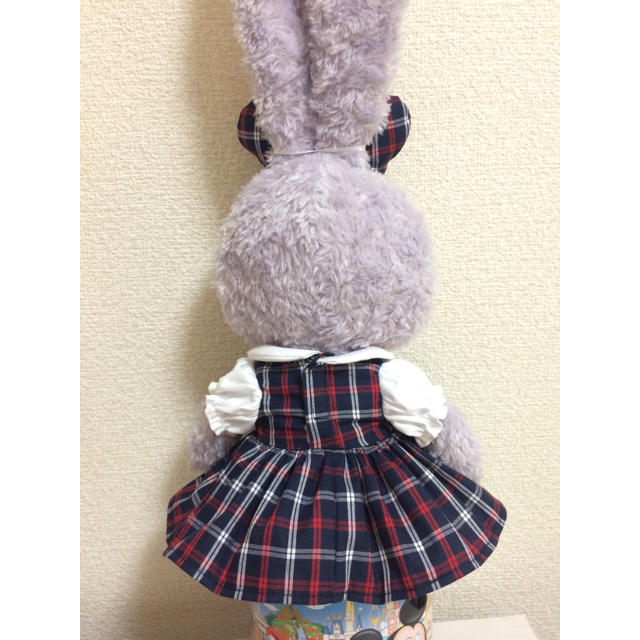 受注販売ステラルー 紺チェックコスチューム ハンドメイドのぬいぐるみ/人形(ぬいぐるみ)の商品写真