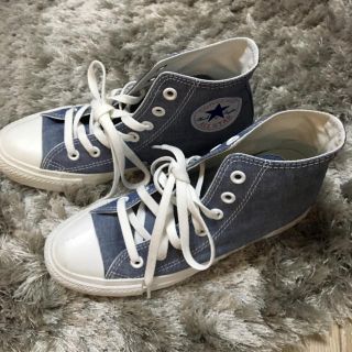 コンバース(CONVERSE)の美品 コンバース ブルーデニムスニーカー(スニーカー)