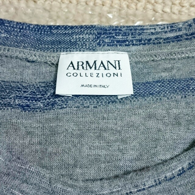 ARMANI COLLEZIONI(アルマーニ コレツィオーニ)のアルマーニコレツォーニ メンズ 長袖カットソー used メンズのトップス(Tシャツ/カットソー(七分/長袖))の商品写真