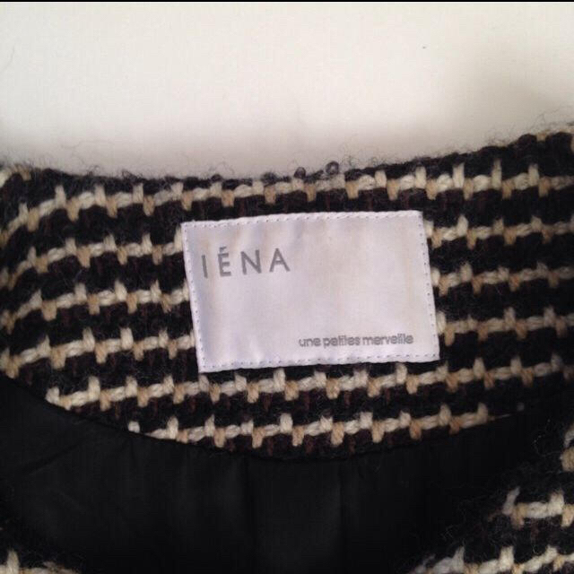 IENA(イエナ)のツイードコート レディースのジャケット/アウター(ロングコート)の商品写真
