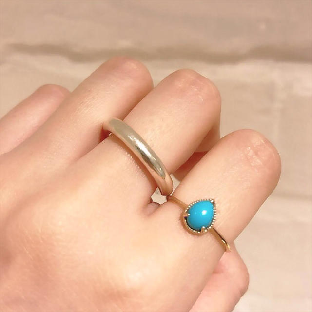 Enasoluna(エナソルーナ)のエナソルーナ ターコイズ リング Fancy drop ring レディースのアクセサリー(リング(指輪))の商品写真