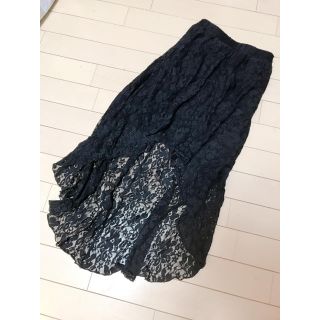 フォーエバートゥエンティーワン(FOREVER 21)のFOREVER21★ロングスカート★レース★黒(ロングスカート)