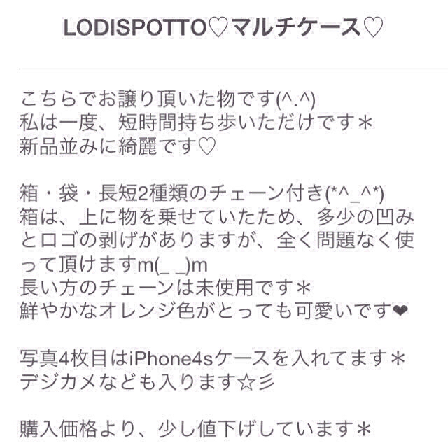 LODISPOTTO(ロディスポット)のLODISPOTTO♡マルチケース♡ レディースのファッション小物(ポーチ)の商品写真