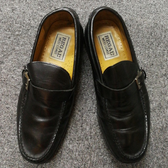 REGAL(リーガル)のリーガル★ビジネスシューズ:24.5黒/スリッポン/ローファー メンズの靴/シューズ(ドレス/ビジネス)の商品写真