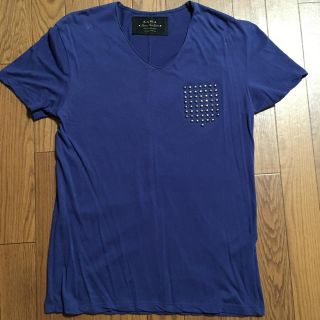 ザラ(ZARA)のネイビースタッズTシャツ(Tシャツ/カットソー(半袖/袖なし))