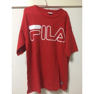 フィラ(FILA)のFILA ロゴTシャツ レッド レディース XL(Tシャツ(半袖/袖なし))