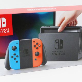 ニンテンドースイッチ(Nintendo Switch)の新品未開封 任天堂switch ネオンブルー(携帯用ゲーム機本体)