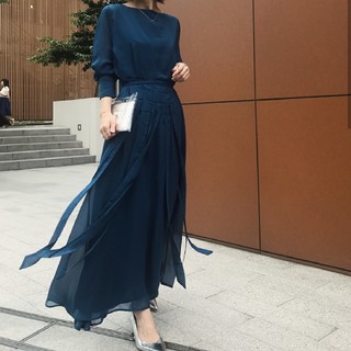 アメリヴィンテージ(Ameri VINTAGE)の
CURTAIN LADY DRESS　ameri vintage ワンピース(ロングワンピース/マキシワンピース)