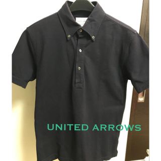 ユナイテッドアローズ(UNITED ARROWS)のUNITED ARROWS ポロシャツ ネイビー コットン(ポロシャツ)