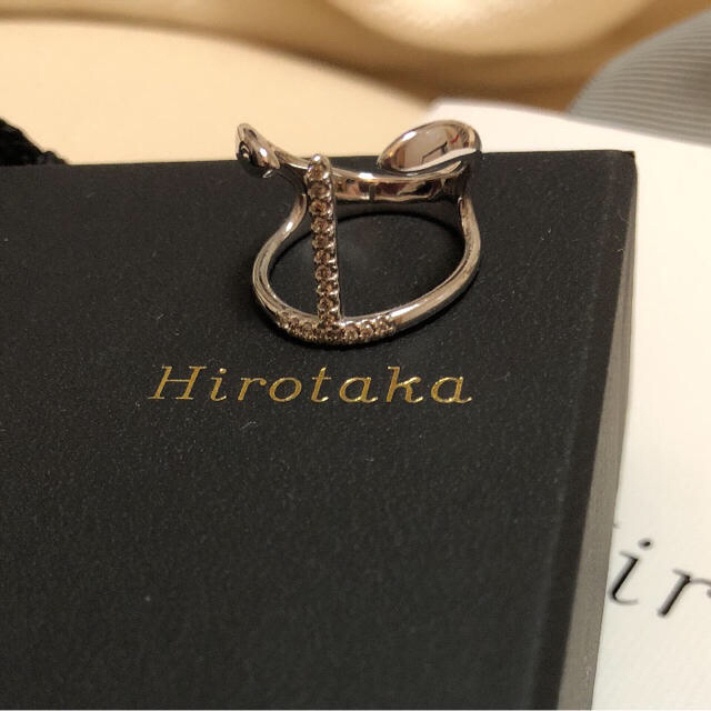 Hirotaka  ダイヤモンドリング ホワイトゴールド美品 レディースのアクセサリー(リング(指輪))の商品写真