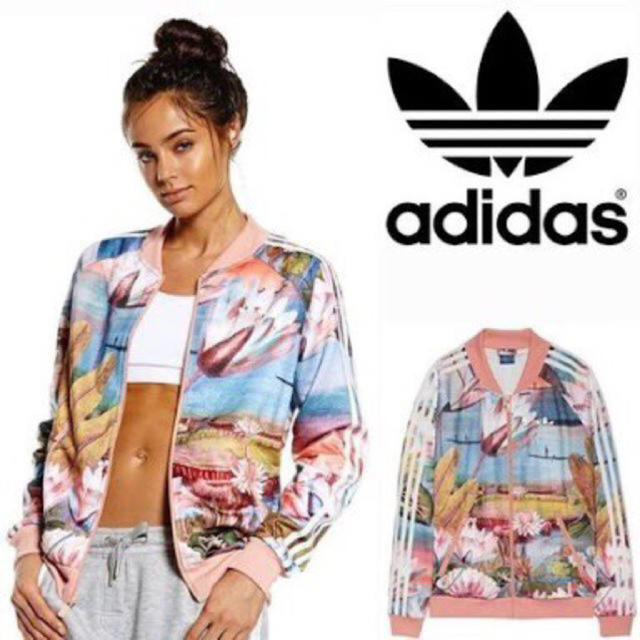 adidas(アディダス)のadidas originals／花柄／ジャージ／M レディースのジャケット/アウター(ブルゾン)の商品写真