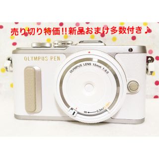 オリンパス(OLYMPUS)の在庫処分セール❤️大人気 新品 OLYMPUS PL8 レンズキット ホワイト(ミラーレス一眼)