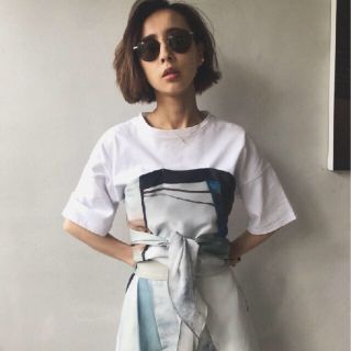 アメリヴィンテージ(Ameri VINTAGE)のAmeri vintage UNEVEN TEE 新品未使用(Tシャツ(半袖/袖なし))