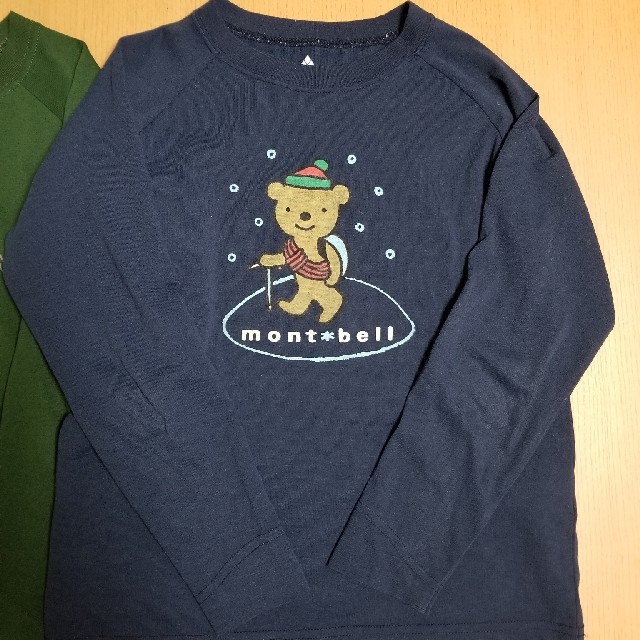 mont bell(モンベル)のmont-bell キッズ長袖Tシャツ　２枚セット キッズ/ベビー/マタニティのキッズ服男の子用(90cm~)(Tシャツ/カットソー)の商品写真