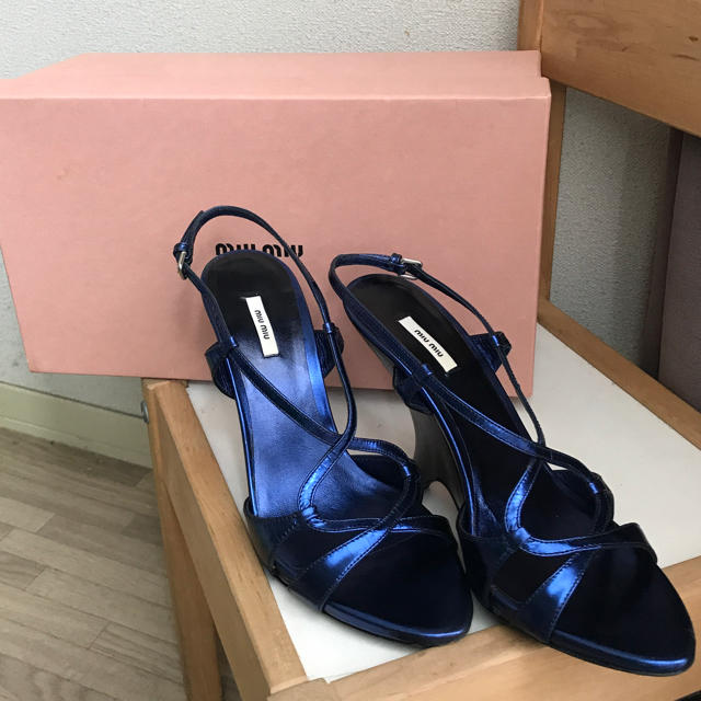 miumiu ウエッジソールサンダルサンダル