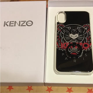 ケンゾー(KENZO)の新品  KENZO iPhoneX 専用リング付ケース ブラック(iPhoneケース)