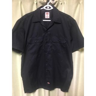 ディッキーズ(Dickies)のdickies ワークシャツ mサイズ 黒(シャツ)