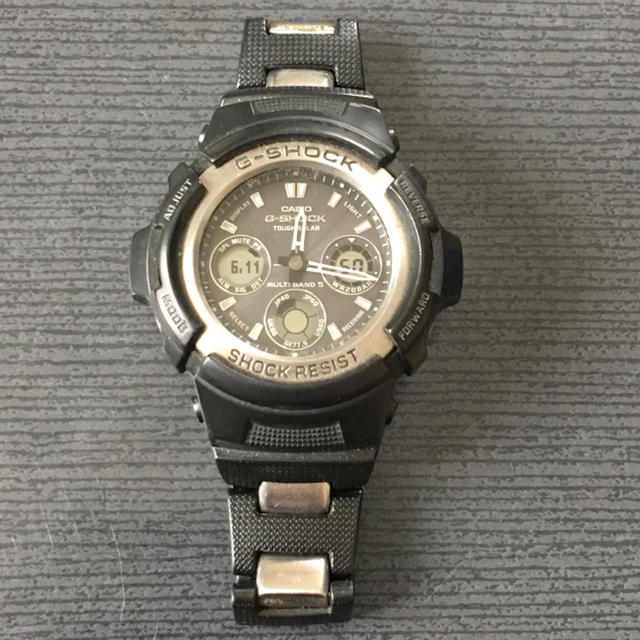 G-SHOCK(ジーショック)の【値下げ】GｰSHOCK  AWG-100C BLACK メンズの時計(腕時計(デジタル))の商品写真