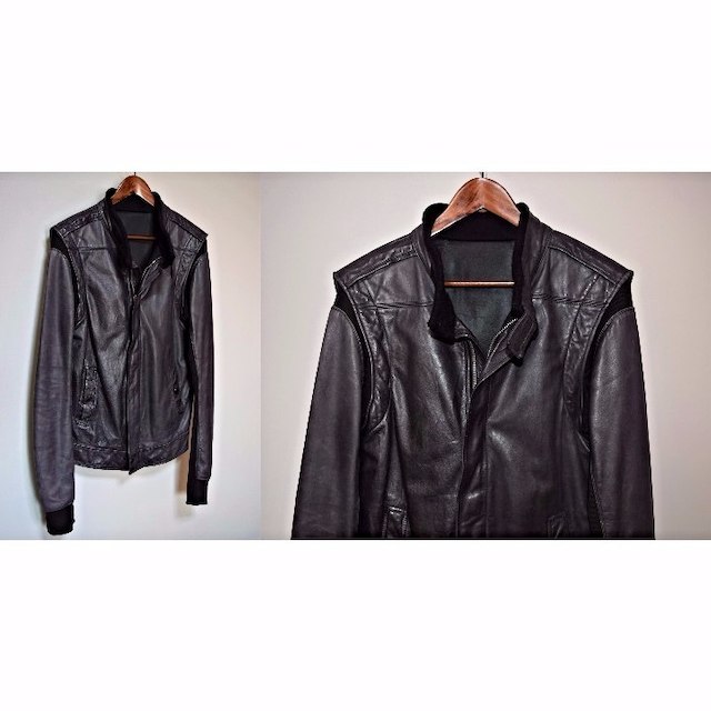 フローラル ◇Rick Owens◇リックオウエンス◇カーフレザー変形レザー