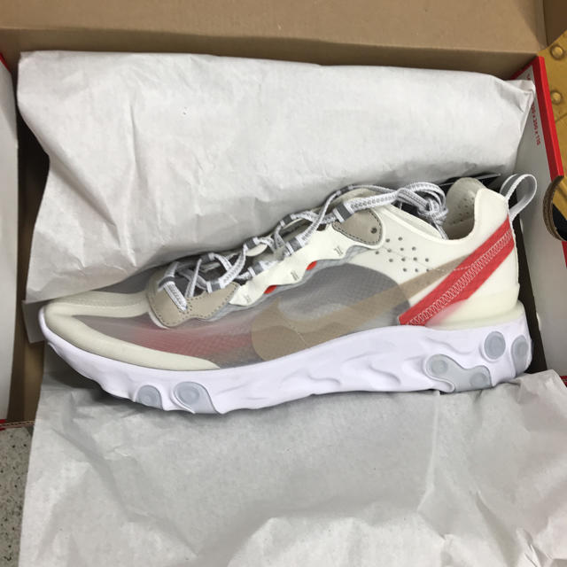 27.5 nike react element 87 ホワイト