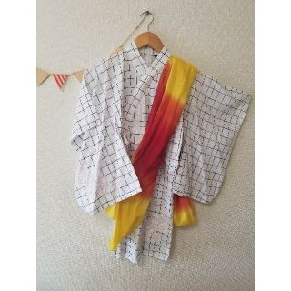 コムサイズム(COMME CA ISM)のAHK様専用☆  浴衣 110 COMME CA ISM 女の子 夏祭り 帯付き(甚平/浴衣)