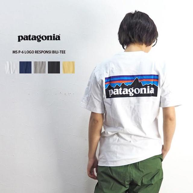 patagonia(パタゴニア)の即日発送 M パタゴニア 日本サイズL P6 ロゴ Tシャツ白2018春夏/新作 メンズのトップス(Tシャツ/カットソー(半袖/袖なし))の商品写真