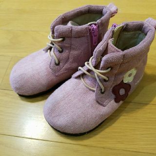 ニットプランナー(KP)のニットプランナー ブーツ17cm ピンク 花(ブーツ)