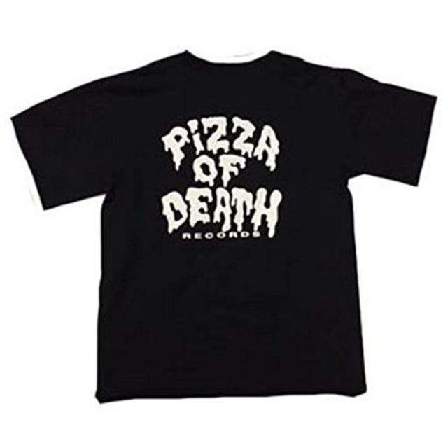 HIGH!STANDARD(ハイスタンダード)のPIZZA OF DEATH  ピサ オブ デス Tシャツ  白 黒  エンタメ/ホビーのタレントグッズ(ミュージシャン)の商品写真