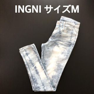 イング(INGNI)のイング M デニム スキニー ストレッチ パンツ ケミカルウォッシュ(スキニーパンツ)