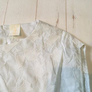 シャンブルドゥシャーム(chambre de charme)のなつさま専用chamble de charme刺繍ワンピース👗(ひざ丈ワンピース)