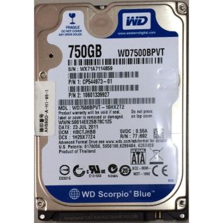 ジャンク 2.5インチ HDD 750GB(PCパーツ)