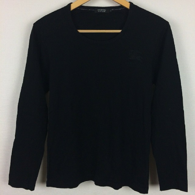 BURBERRY BLACK LABEL(バーバリーブラックレーベル)の美品 BURBERRY BLACK LABEL 長袖カットソー ビッグロゴ メンズのトップス(Tシャツ/カットソー(七分/長袖))の商品写真